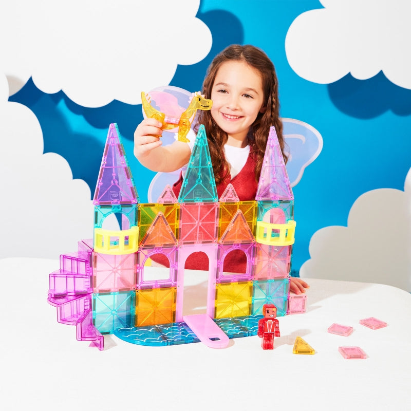 Castle DLX + microMags 48pc Set - Magna Tiles
