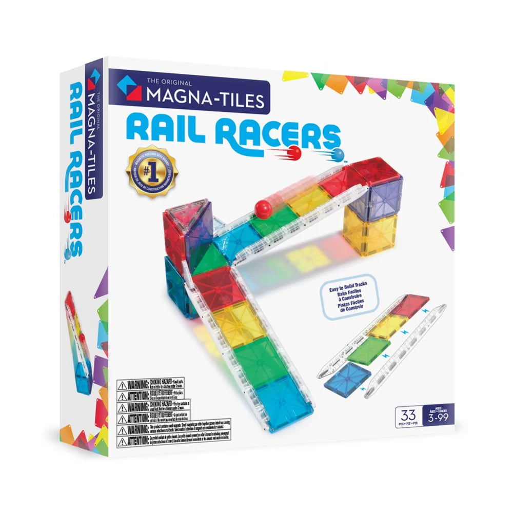 Rail Racers 33pc Set - Magna Tiles