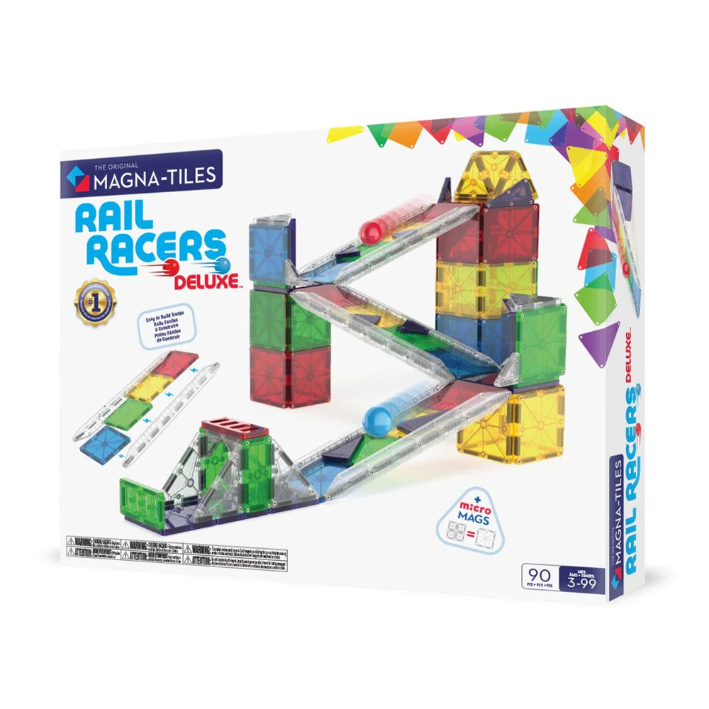 Rail Racers Deluxe 90pc Set - Magna Tiles