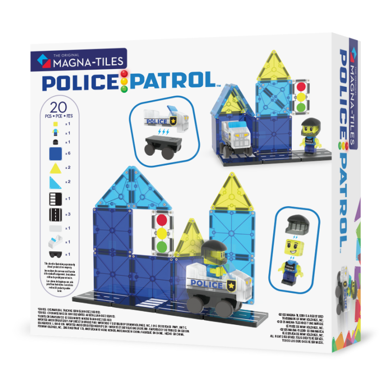 Police Patrol 20pc Set - Magna Tiles