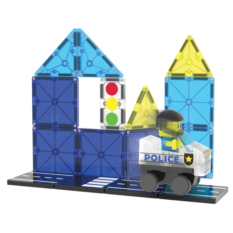Police Patrol 20pc Set - Magna Tiles