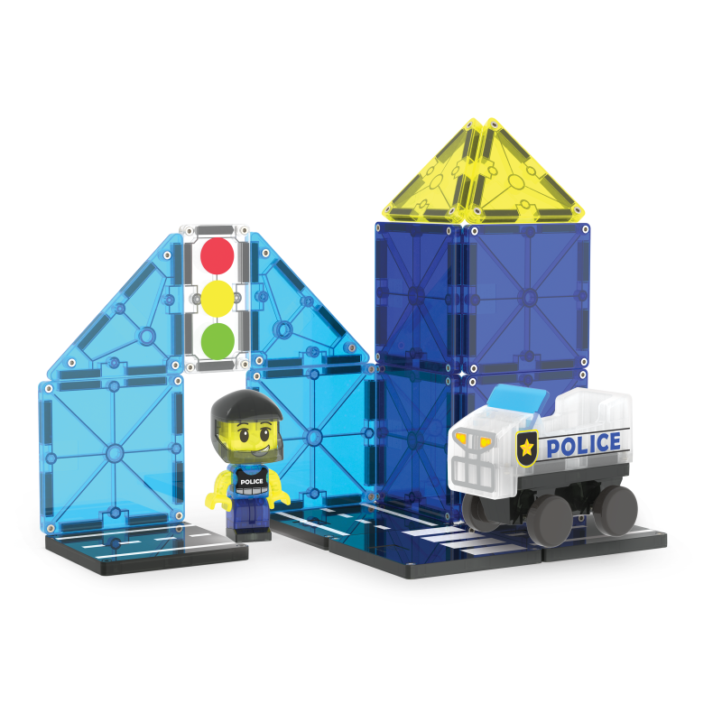 Police Patrol 20pc Set - Magna Tiles