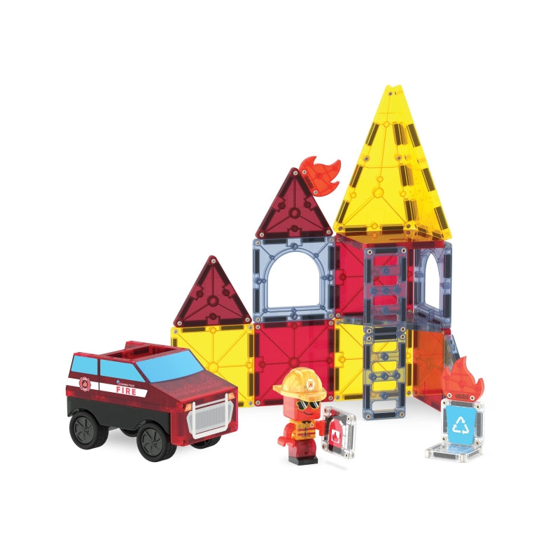 Fire Rescue 27 pc Set - Magna Tiles