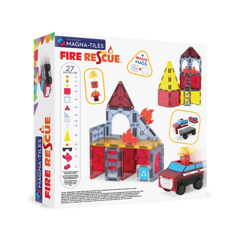 Fire Rescue 27 pc Set - Magna Tiles