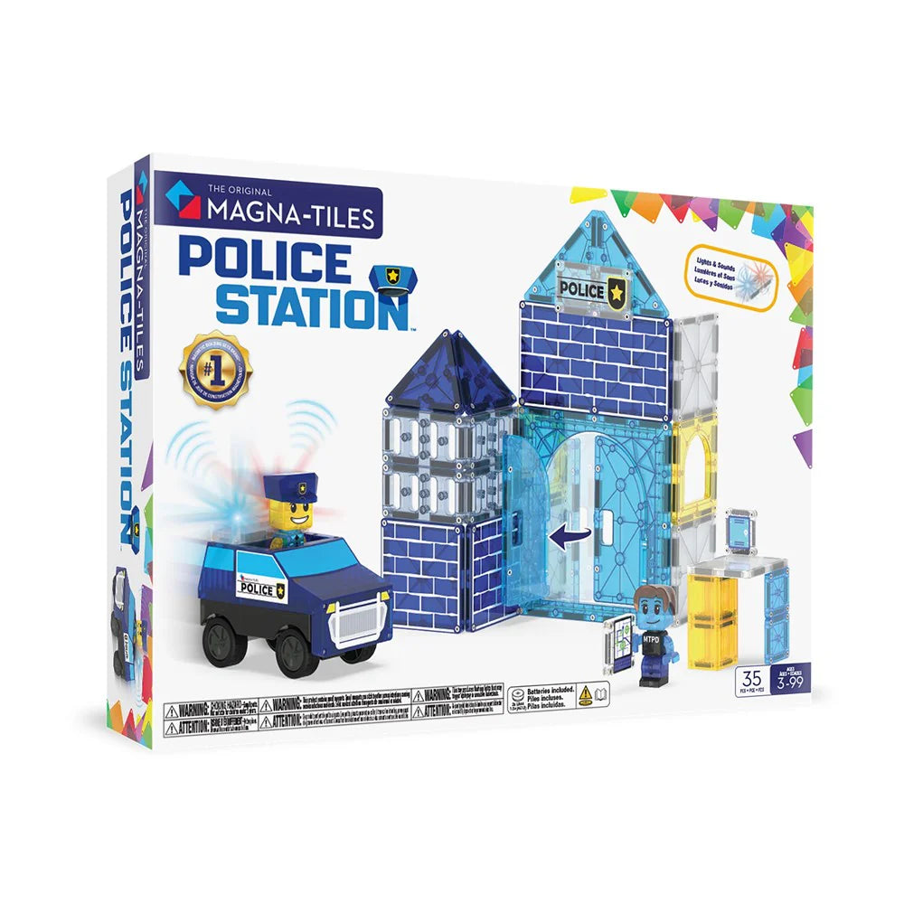 Police Station 35pc Set - Magna Tiles