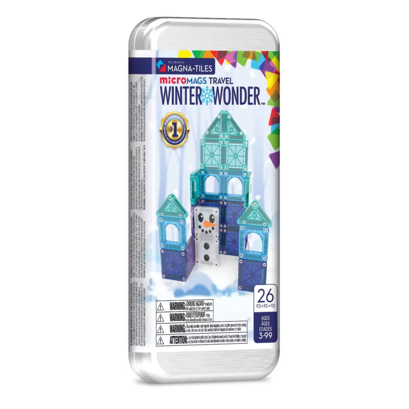 Micro Mags Travel Winter Wonder Set 26pc - Magna-Tiles