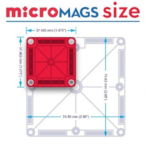 Micro Mags Travel Set Spring Garden 24pc - Magna-Tiles