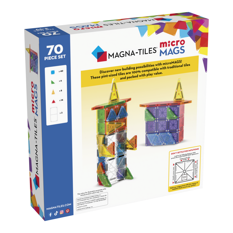 MicroMAGS 70pc Set - Magna Tiles