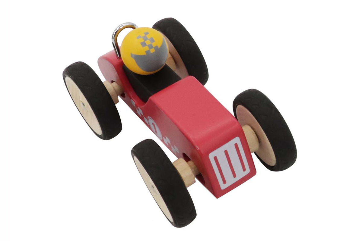 Retro Wooden Racing Car - Kaper Kids