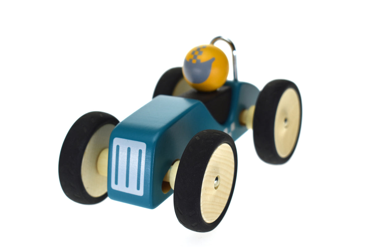 Retro Wooden Racing Car - Kaper Kids