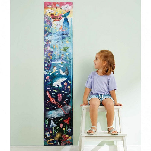 Ocean Life 200pc Puzzle 1.5m long Glow in Dark - Hape