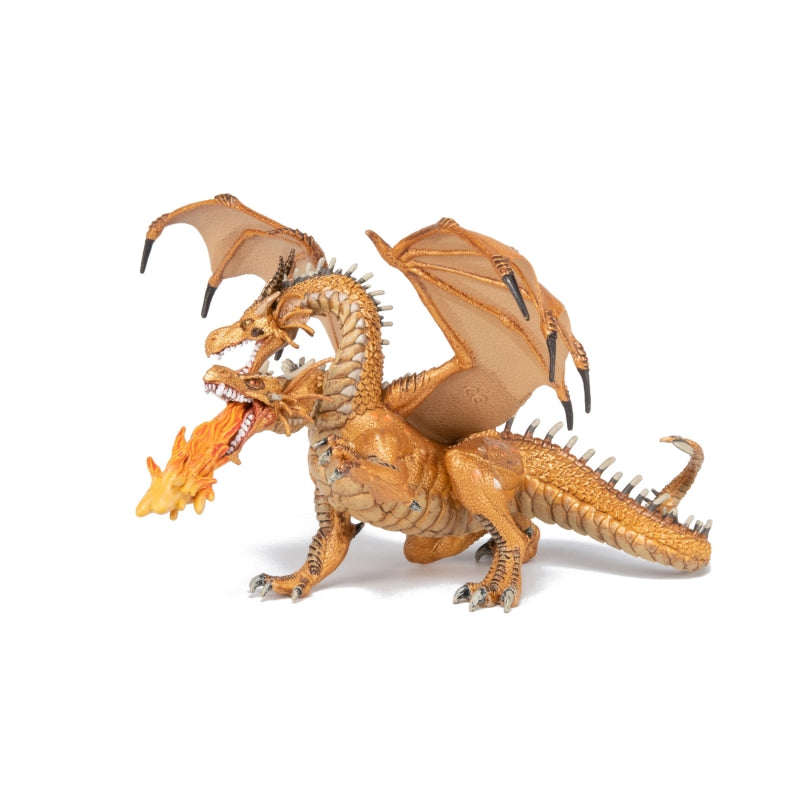 Gold Two Headed Dragon - Papo