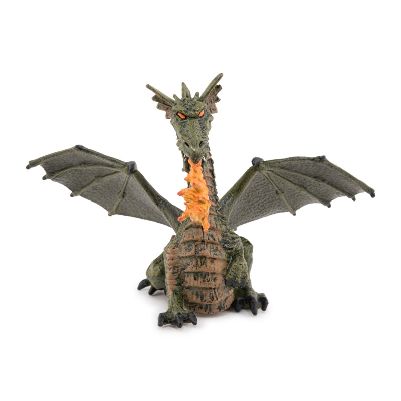 Green Winged Dragon with Flame - Papo
