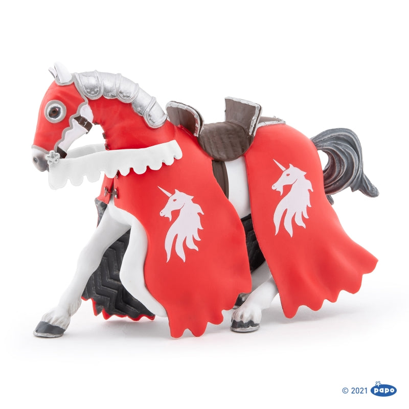 Horse of Unicorn Knight with Spear - Papo