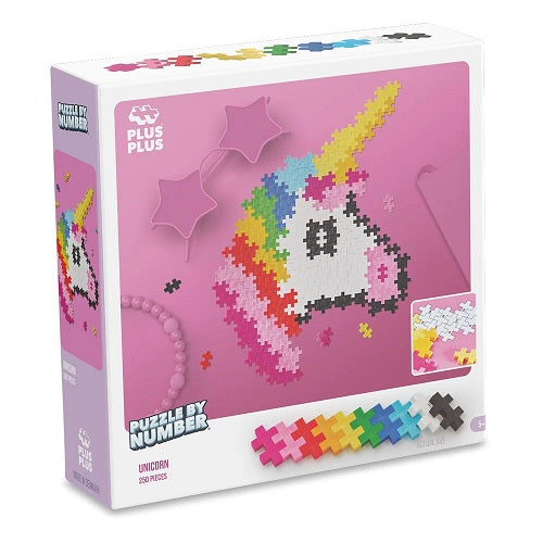 Puzzle by Number Unicorn 250pcs - Plus Plus