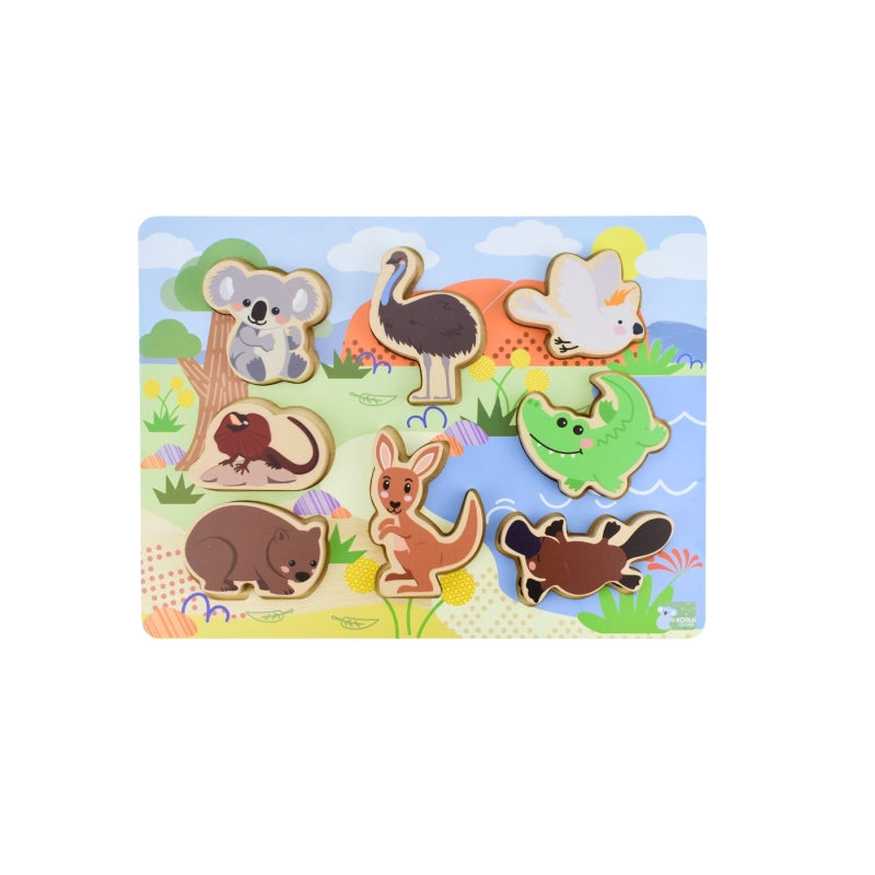 Wooden Chunky Australian Animal Puzzle - Koala Dream