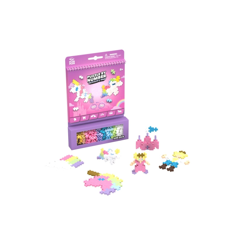 Unicorns Puzzle By Number Activity Pad - Plus Plus