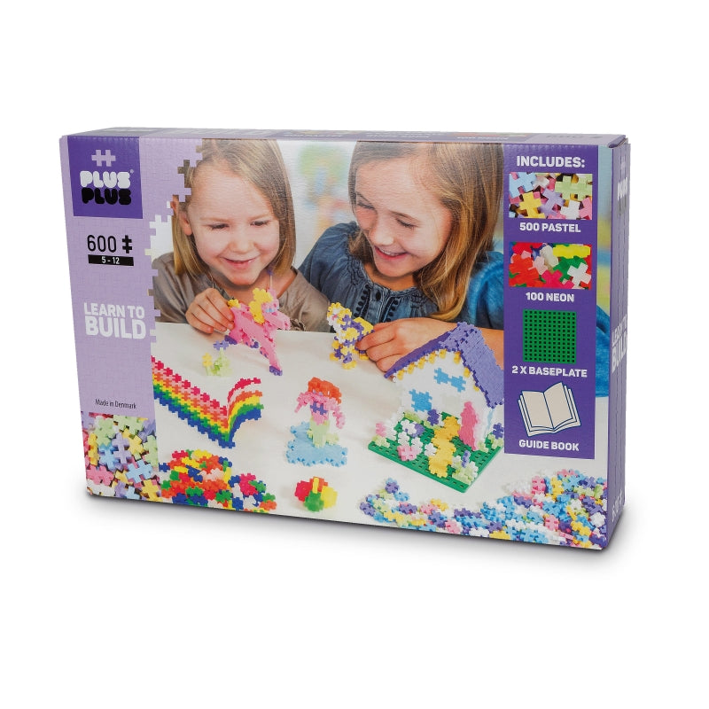 Learn to Build Blocks Pastel 600pcs - Plus Plus