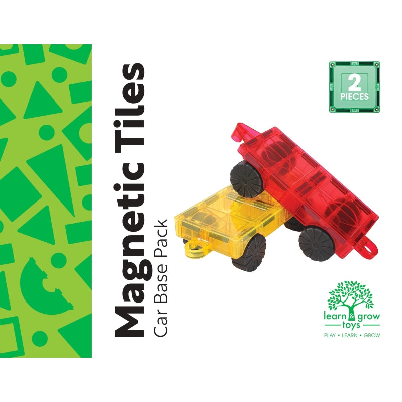 Car Base Pack 2pc  Magnetic Tiles - Learn and Grow Toys