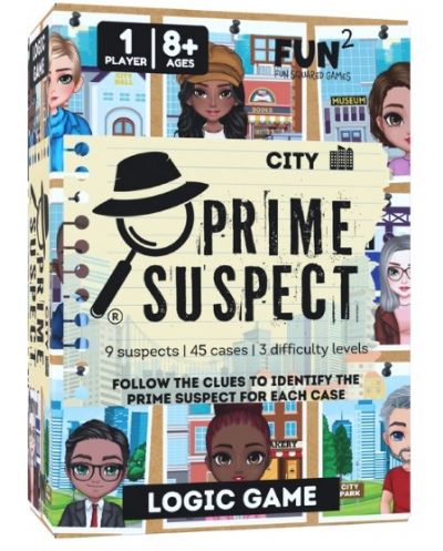 Prime Suspect City Solo Logic Game