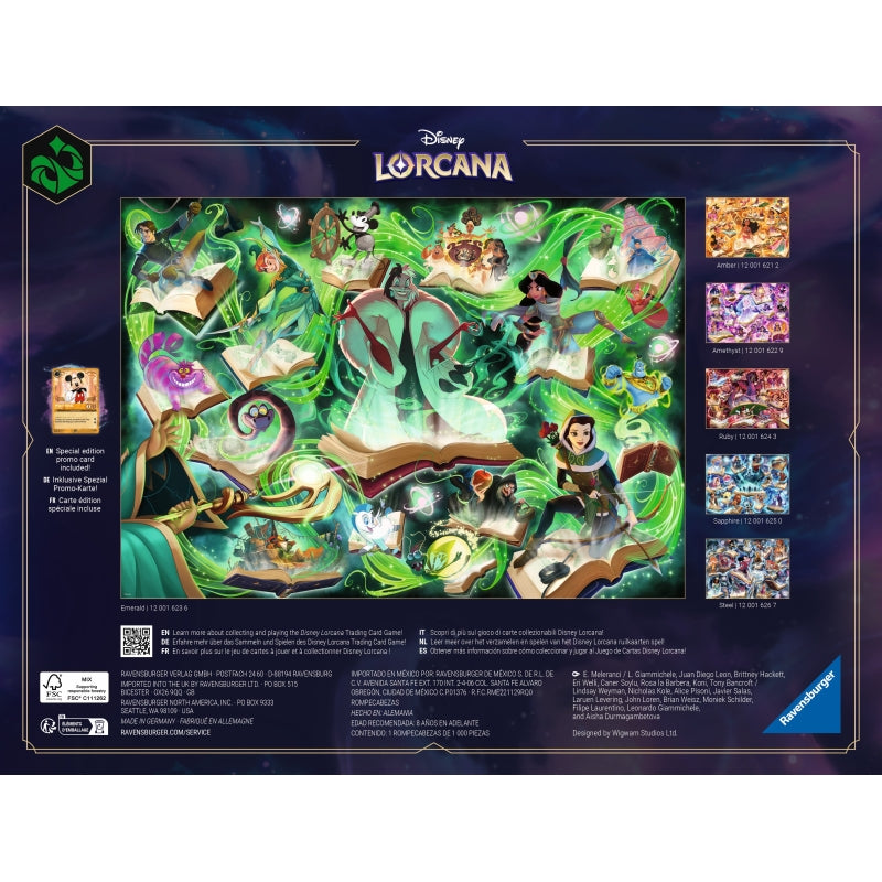 Disney Lorcana Emerald 1000pc Puzzle - Ravensburger