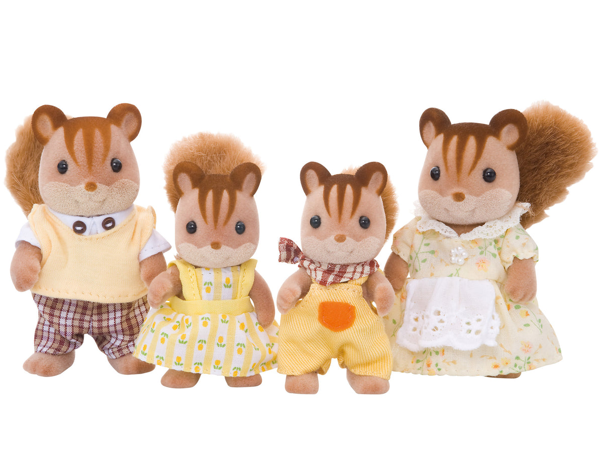 Walnut Squirrel Family - Sylvanian Families