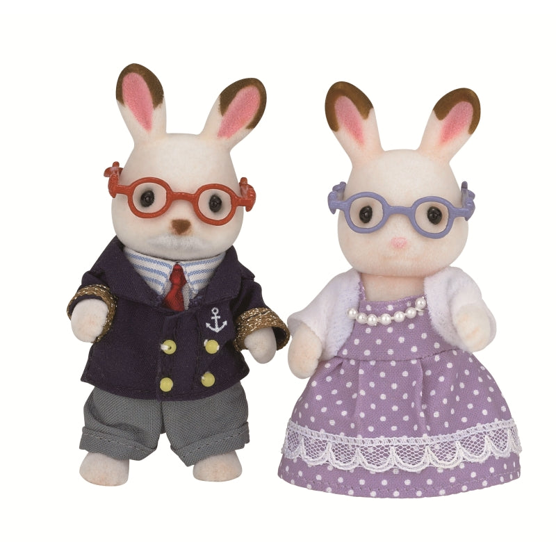 Chocolate Rabbit Grandparents - Sylvanian Families