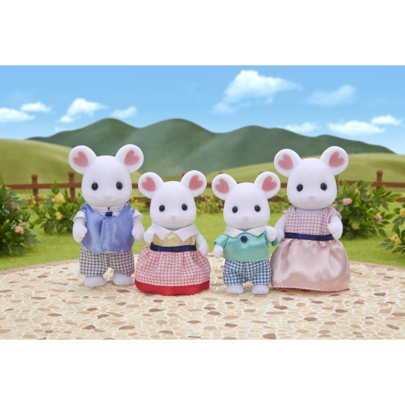 Marshmallow Mouse Family - Sylvanian Families