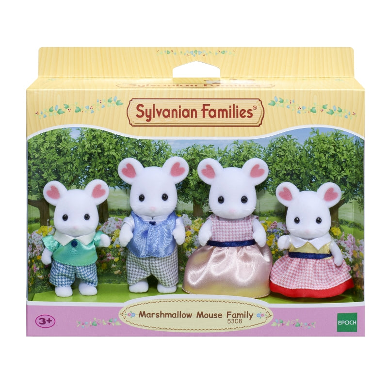 Marshmallow Mouse Family - Sylvanian Families