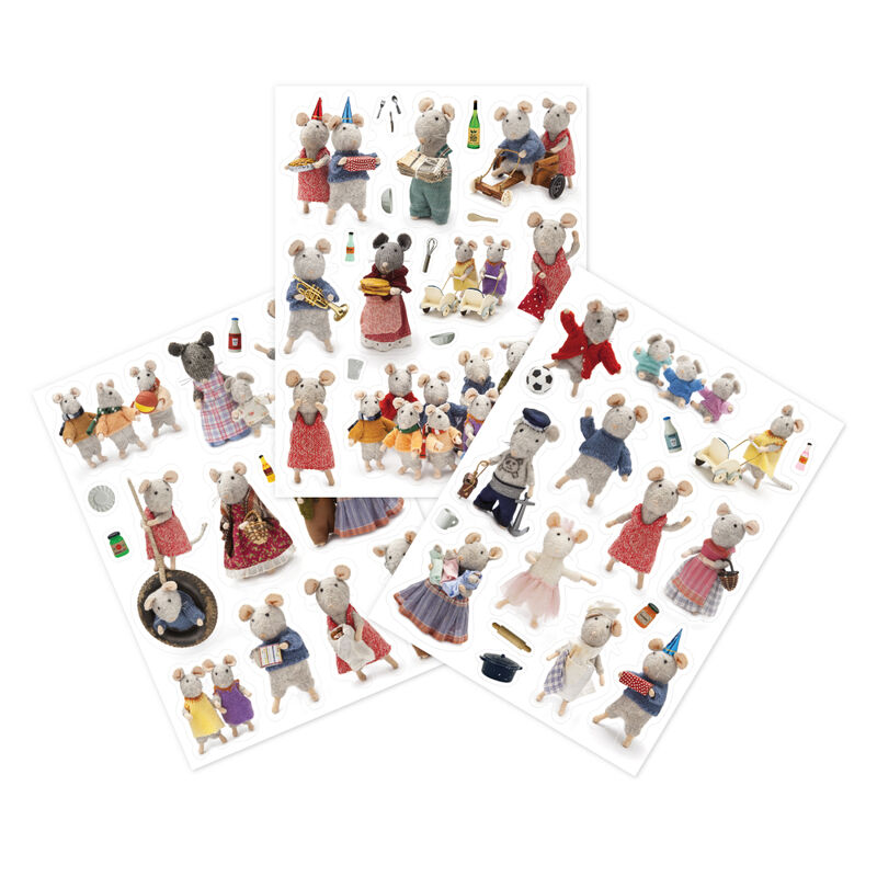 30+Stickers Mouse Mansion Themed - Sam and Julia
