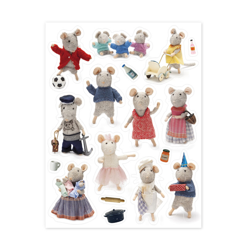 30+Stickers Mouse Mansion Themed - Sam and Julia