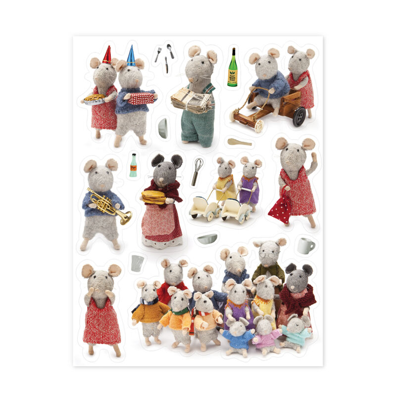 30+Stickers Mouse Mansion Themed - Sam and Julia