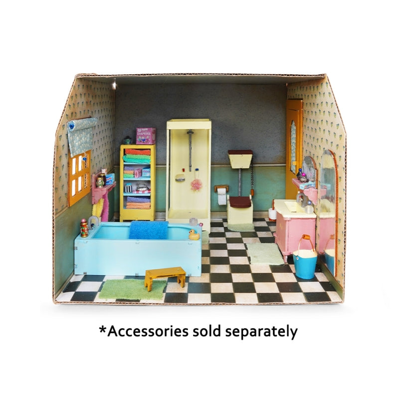 Cardboard Bathroom - Sam and Julia