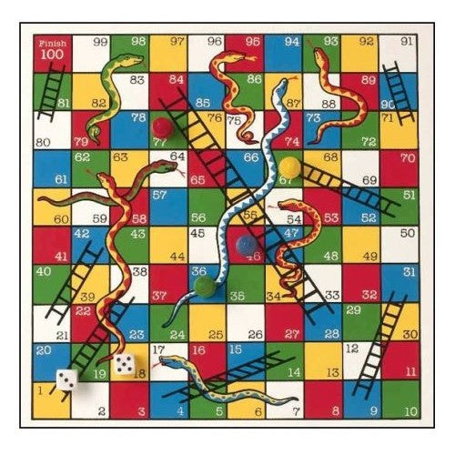 Wooden Snakes and Ladders - Fun Factory