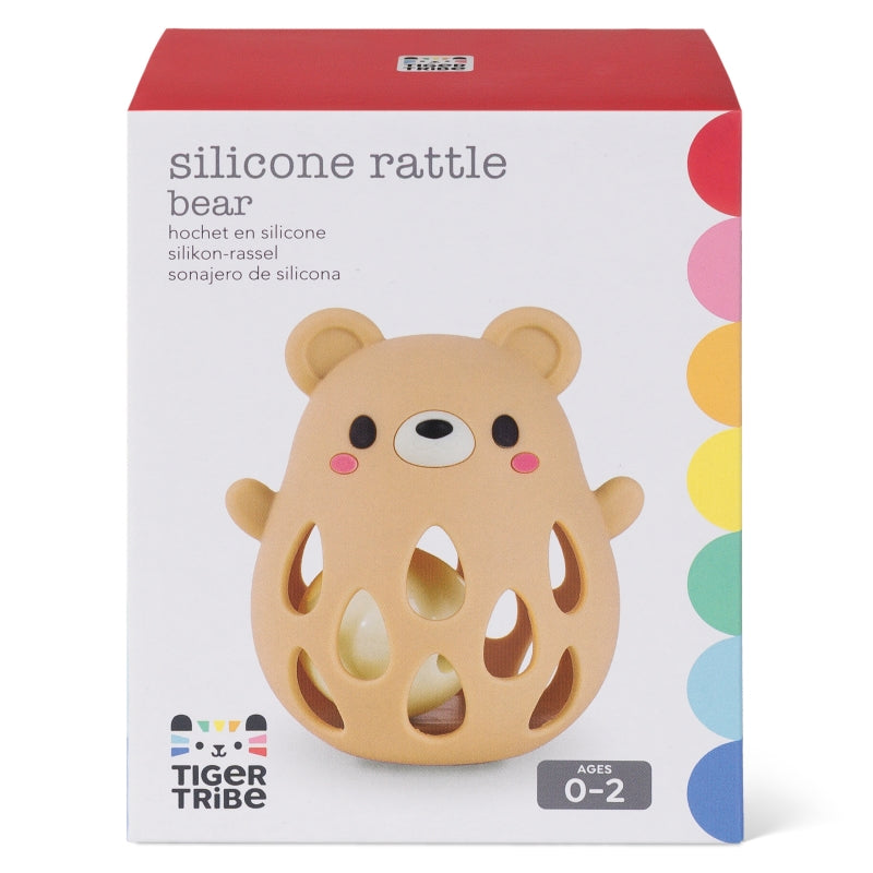 Bear Silicone Rattle - Tiger Tribe
