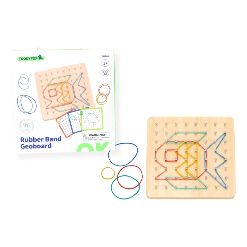 Rubber Band Geoboard Pattern Game - Tooky Toy