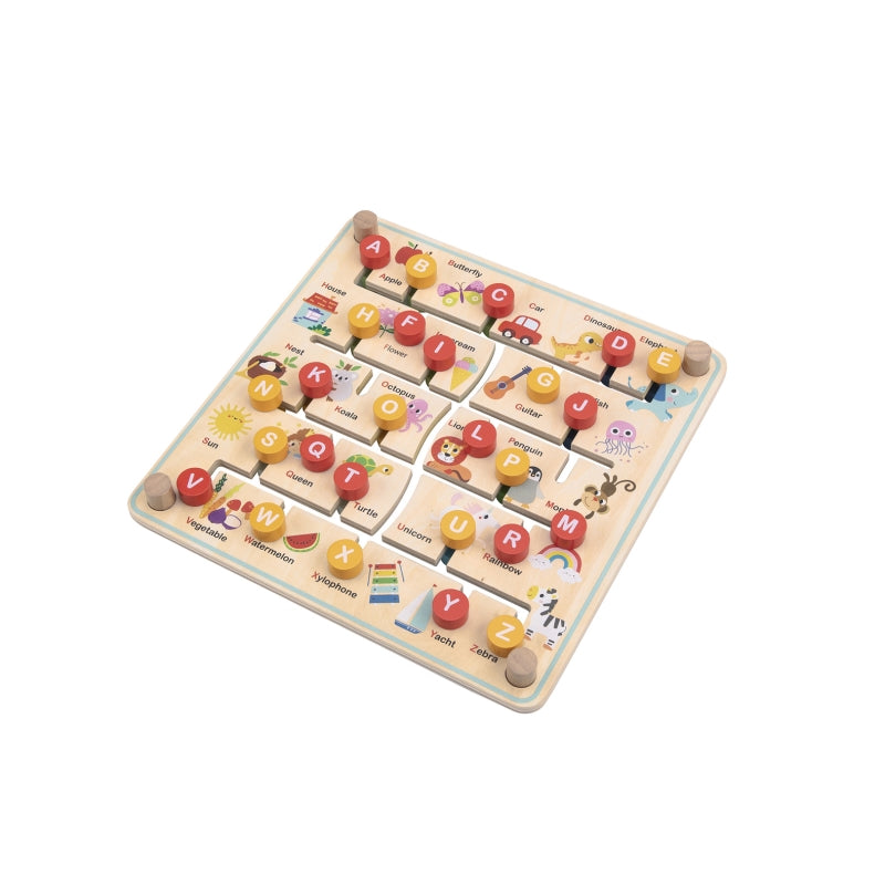 Alphabet and Farm Matching Maze Board