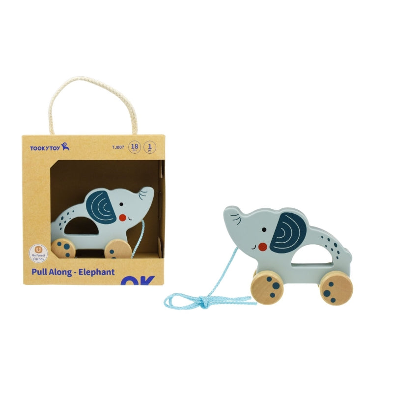 Pull Along Elephant - Tooky Toy