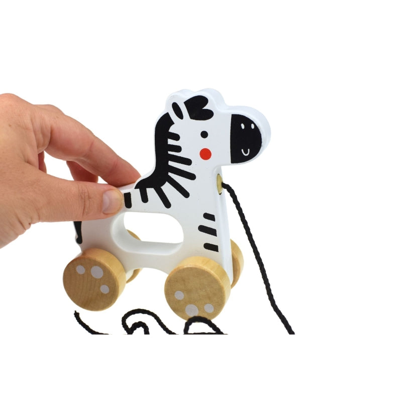 Pull Along Zebra - Tooky Toy