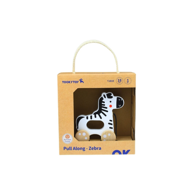 Pull Along Zebra - Tooky Toy
