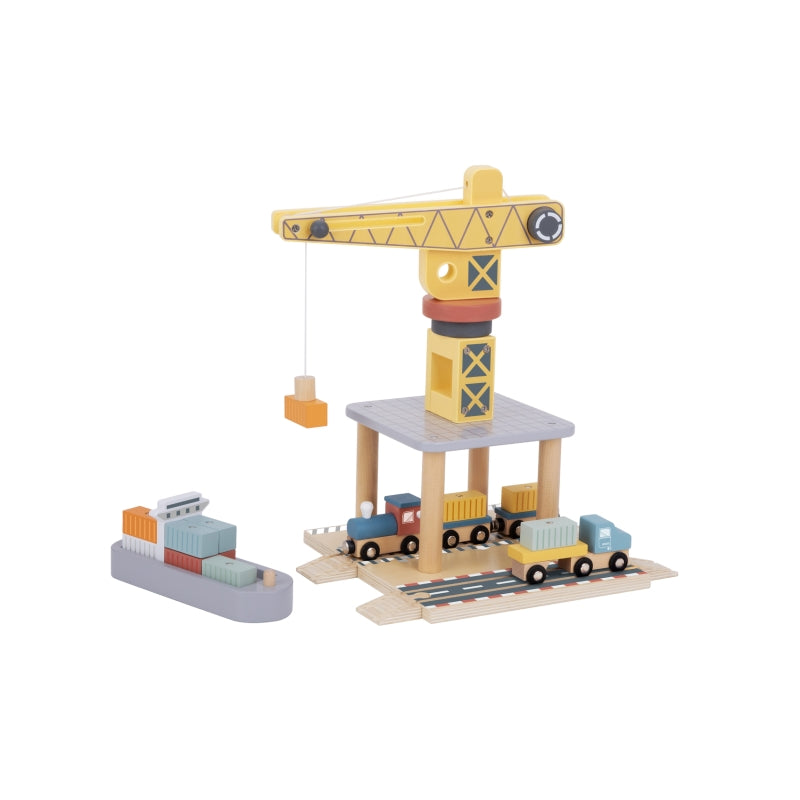 Port Crane Cargo Set - Tooky Toy