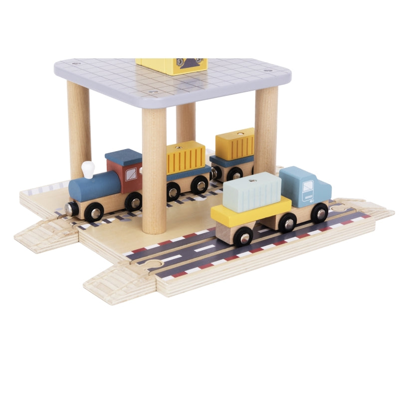 Port Crane Cargo Set - Tooky Toy