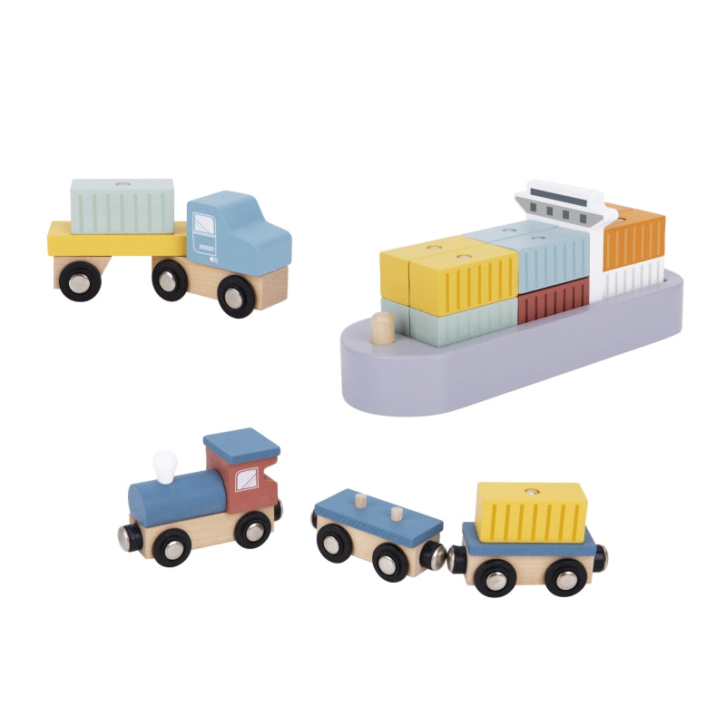 Port Crane Cargo Set - Tooky Toy