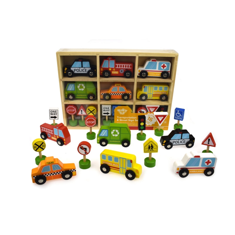 Transport Vehicles and Street Signs
