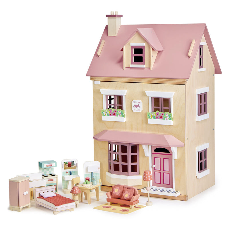 Foxtail Villa Dollhouse including furniture - Tender Leaf Toys