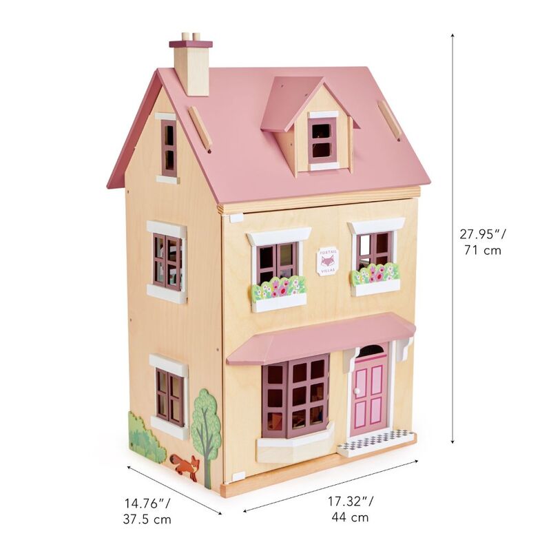 Foxtail Villa Dollhouse including furniture - Tender Leaf Toys