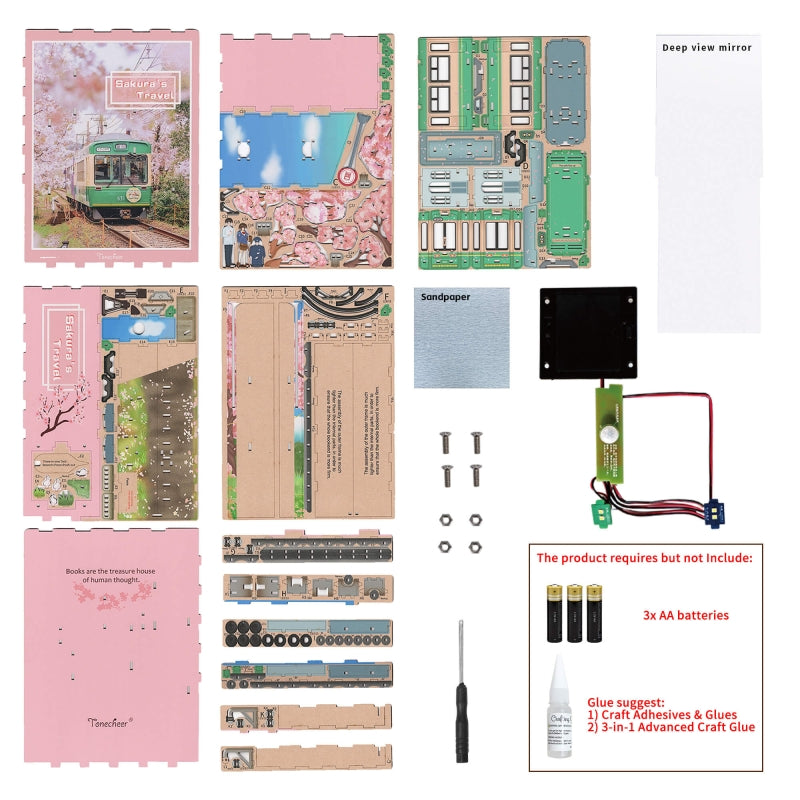 Sakuras Travel DIY Book Nook Kit - Tonecheer