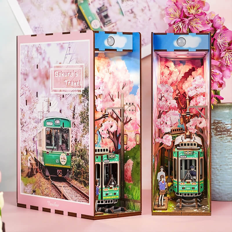 Sakuras Travel DIY Book Nook Kit - Tonecheer