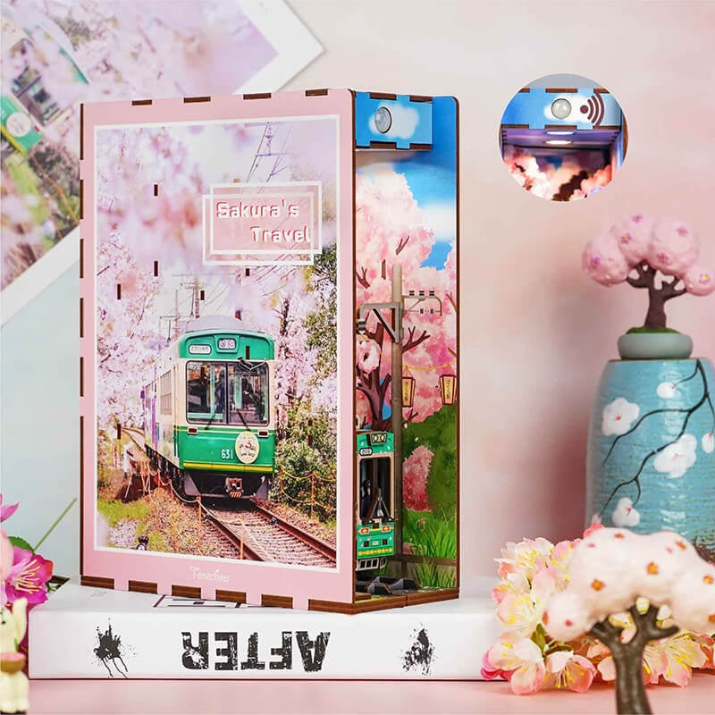Sakuras Travel DIY Book Nook Kit - Tonecheer