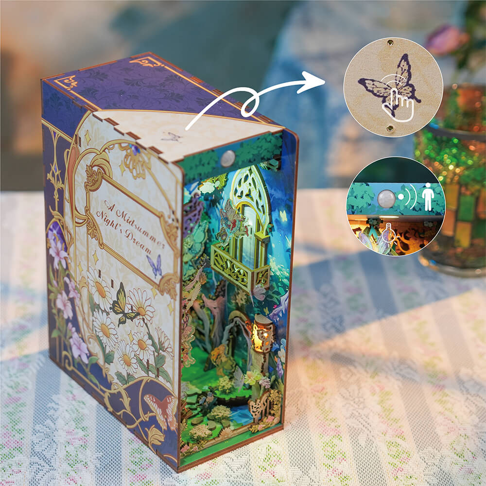 A Midsummer Nights Dream DIY Book Nook Kit - Tonecheer